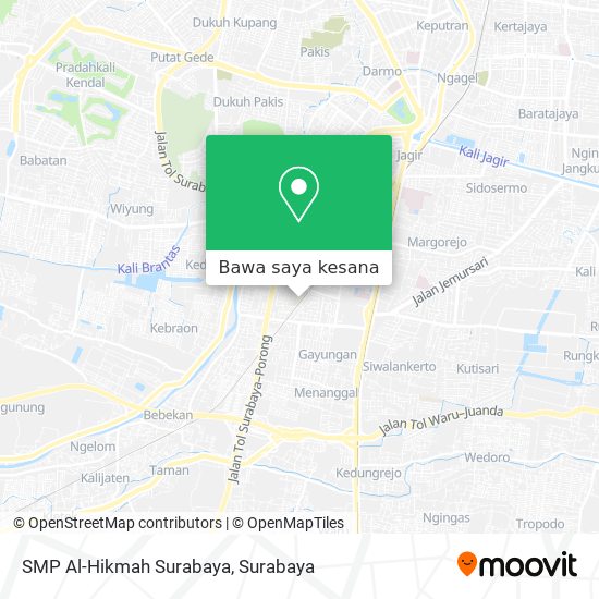Peta SMP Al-Hikmah Surabaya