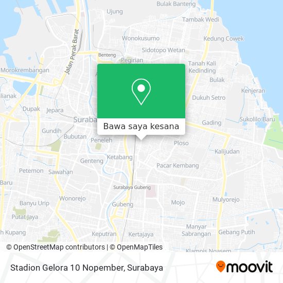 Peta Stadion Gelora 10 Nopember