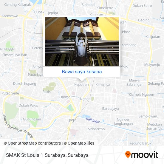 Peta SMAK St Louis 1 Surabaya