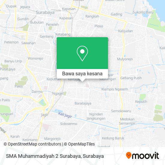 Peta SMA Muhammadiyah 2 Surabaya