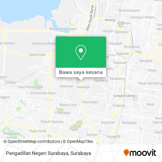 Peta Pengadilan Negeri Surabaya