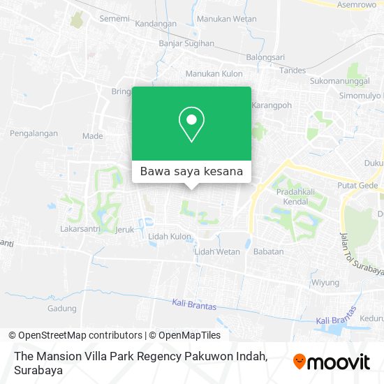 Peta The Mansion Villa Park Regency Pakuwon Indah