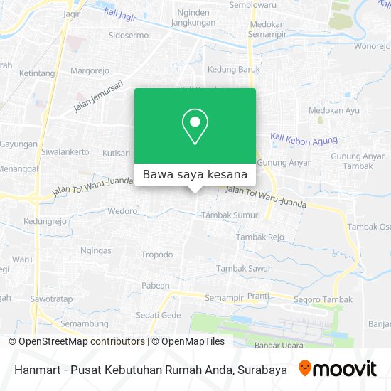 Peta Hanmart - Pusat Kebutuhan Rumah Anda