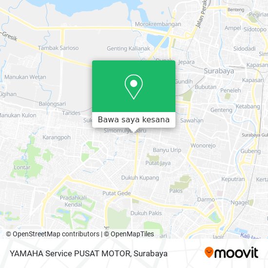 Peta YAMAHA Service PUSAT MOTOR