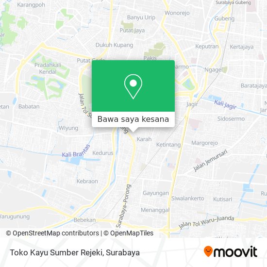 Peta Toko Kayu Sumber Rejeki