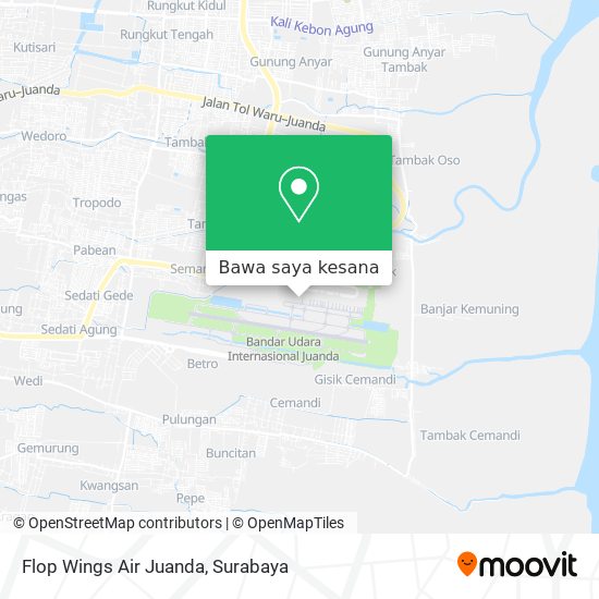 Peta Flop Wings Air Juanda