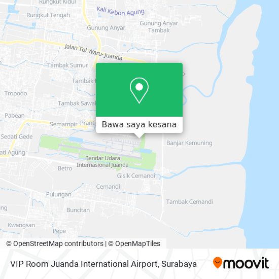 Peta VIP Room Juanda International Airport