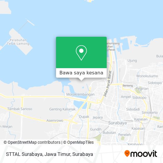 Peta STTAL Surabaya, Jawa Timur