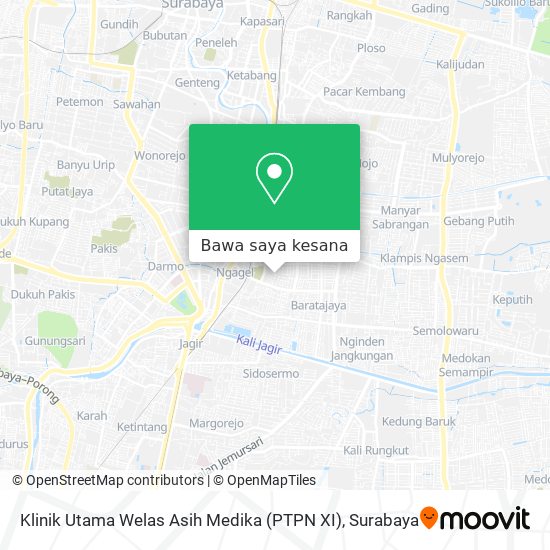 Peta Klinik Utama Welas Asih Medika (PTPN XI)