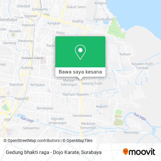 Peta Gedung bhakti raga - Dojo Karate