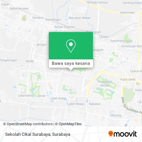 Peta Sekolah Cikal Surabaya