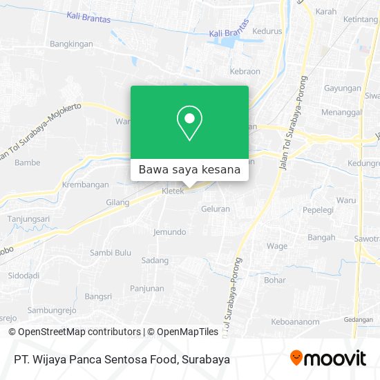 Peta PT. Wijaya Panca Sentosa Food