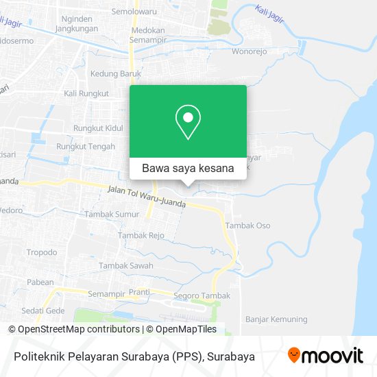 Peta Politeknik Pelayaran Surabaya (PPS)