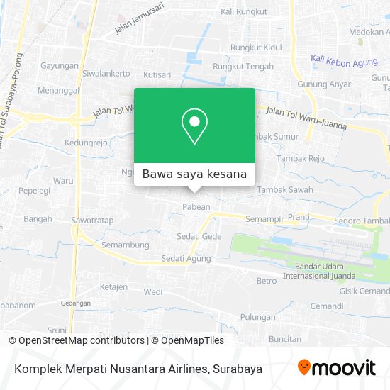 Peta Komplek Merpati Nusantara Airlines