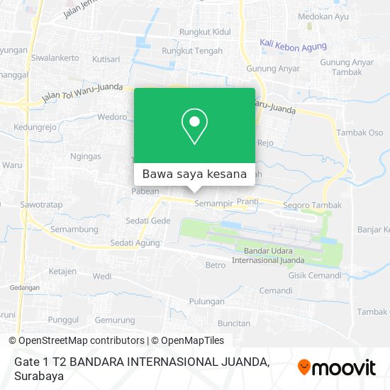 Peta Gate 1 T2 BANDARA INTERNASIONAL JUANDA