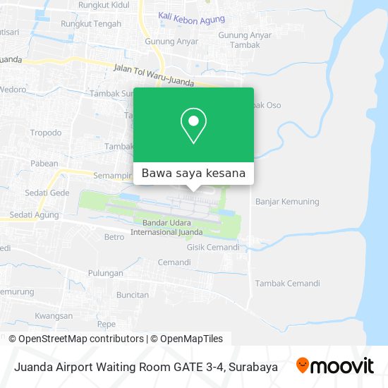 Peta Juanda Airport Waiting Room GATE 3-4