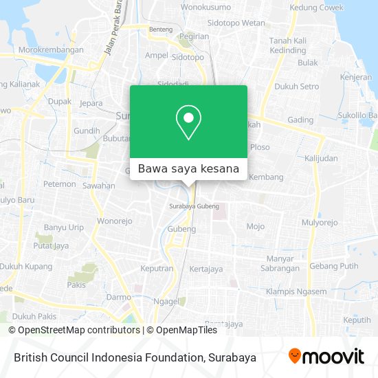 Peta British Council Indonesia Foundation