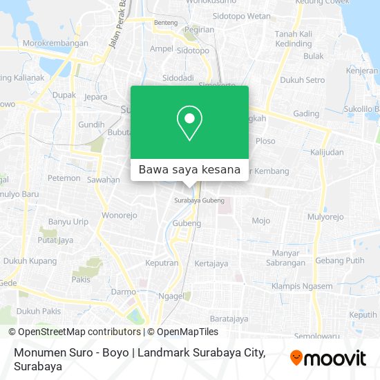 Peta Monumen Suro - Boyo | Landmark Surabaya City