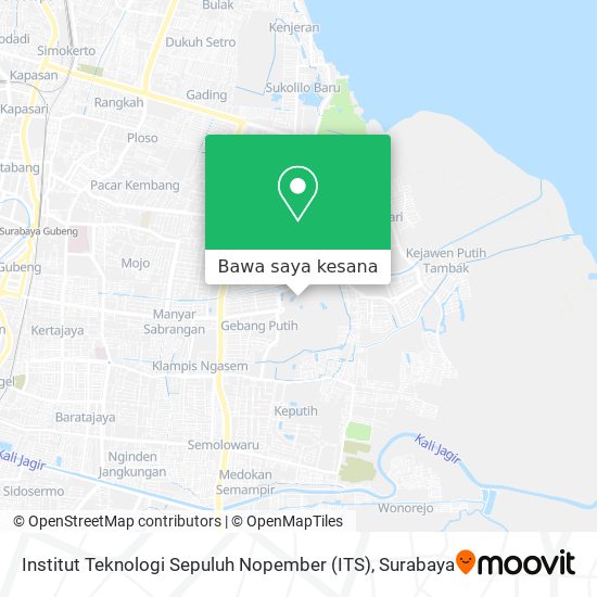 Peta Institut Teknologi Sepuluh Nopember (ITS)