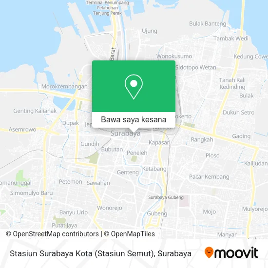 Peta Stasiun Surabaya Kota (Stasiun Semut)