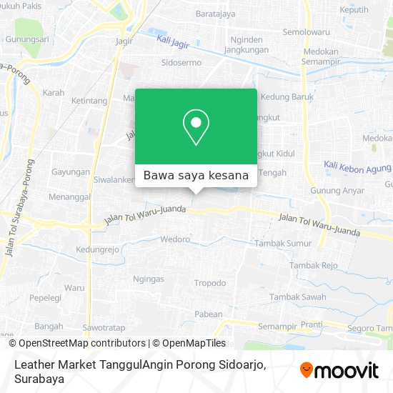 Peta Leather Market TanggulAngin Porong Sidoarjo