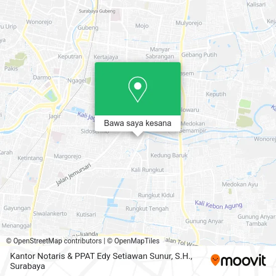 Peta Kantor Notaris & PPAT Edy Setiawan Sunur, S.H.