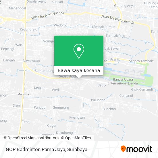 Peta GOR Badminton Rama Jaya