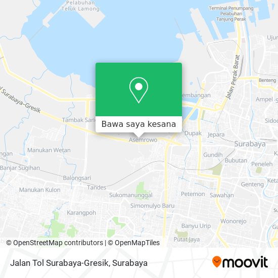 Peta Jalan Tol Surabaya-Gresik
