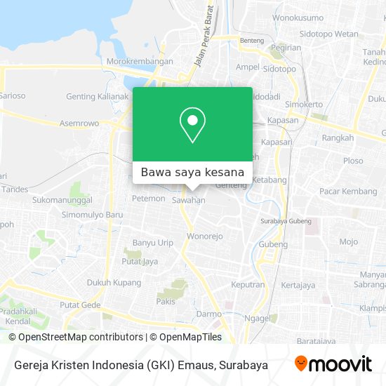 Peta Gereja Kristen Indonesia (GKI) Emaus