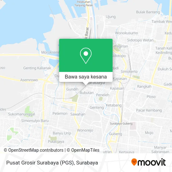 Peta Pusat Grosir Surabaya (PGS)