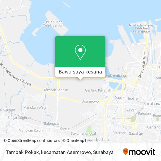 Peta Tambak Pokak, kecamatan Asemrowo