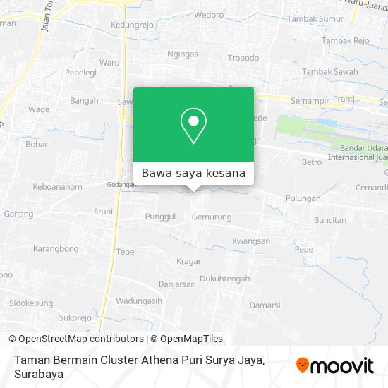 Peta Taman Bermain Cluster Athena Puri Surya Jaya