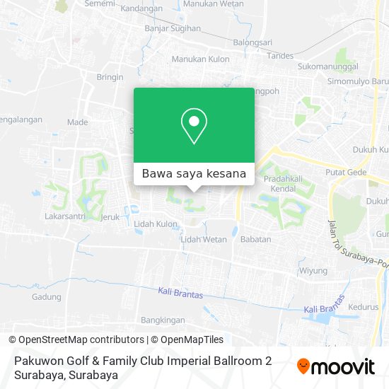 Peta Pakuwon Golf & Family Club Imperial Ballroom 2 Surabaya