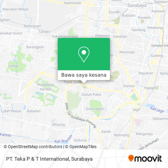 Peta PT. Teka P & T International
