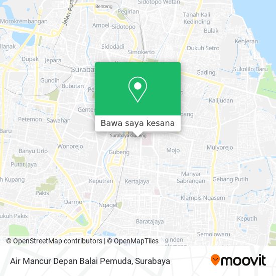 Peta Air Mancur Depan Balai Pemuda