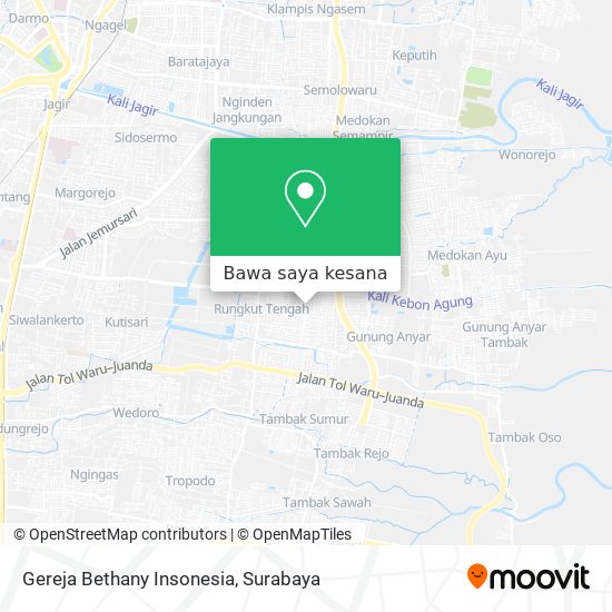 Peta Gereja Bethany Insonesia