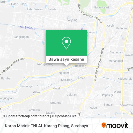 Peta Korps Marinir TNI AL Karang Pilang
