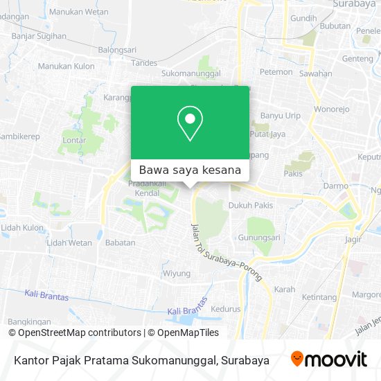 Peta Kantor Pajak Pratama Sukomanunggal