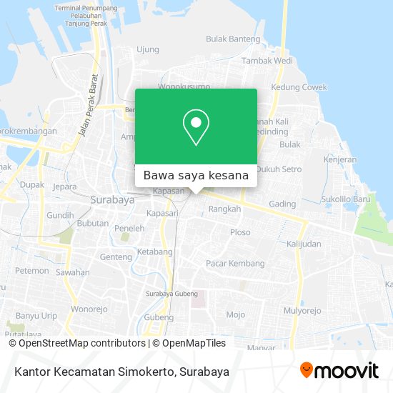 Peta Kantor Kecamatan Simokerto