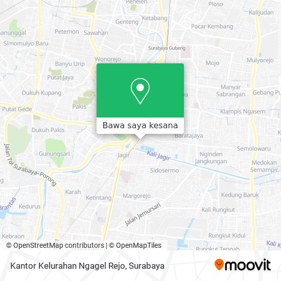 Peta Kantor Kelurahan Ngagel Rejo