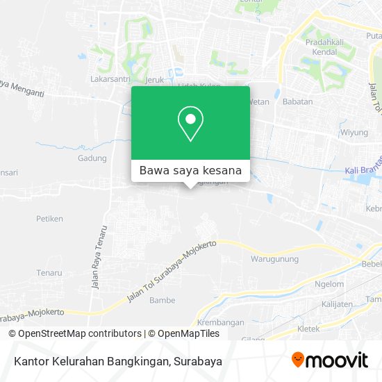 Peta Kantor Kelurahan Bangkingan
