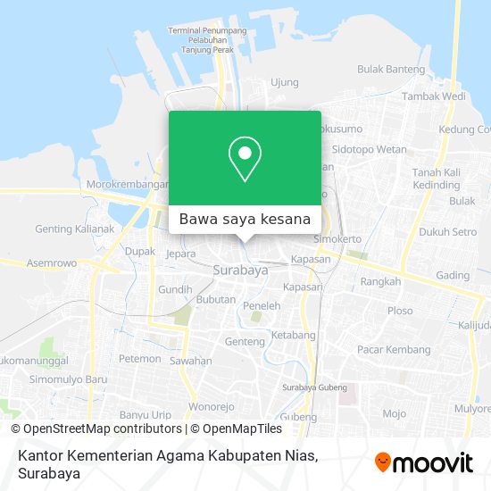 Peta Kantor Kementerian Agama Kabupaten Nias