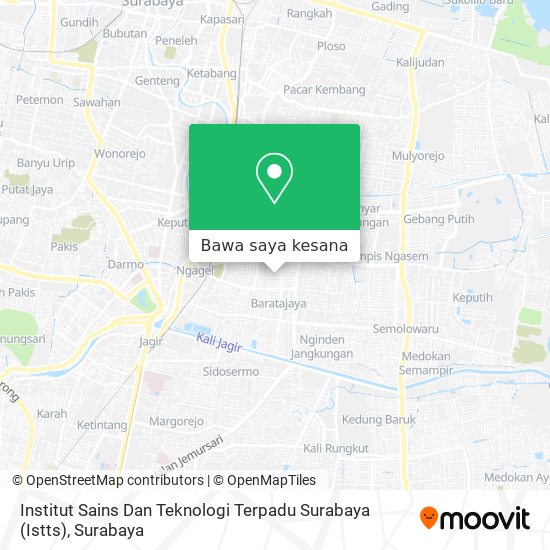 Peta Institut Sains Dan Teknologi Terpadu Surabaya (Istts)