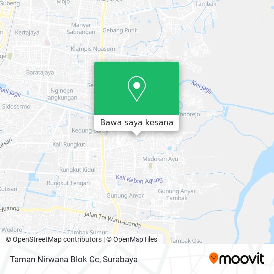 Peta Taman Nirwana Blok Cc