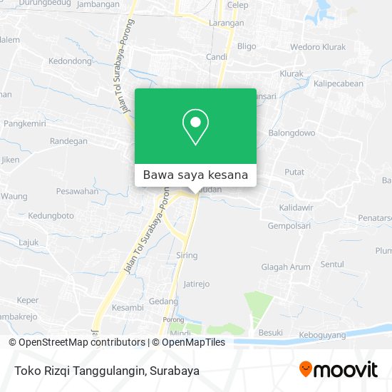 Peta Toko Rizqi Tanggulangin