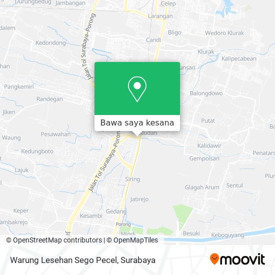 Peta Warung Lesehan Sego Pecel