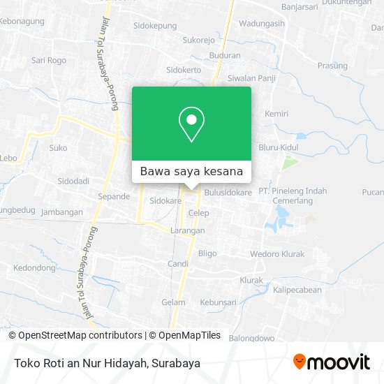 Peta Toko Roti an Nur Hidayah