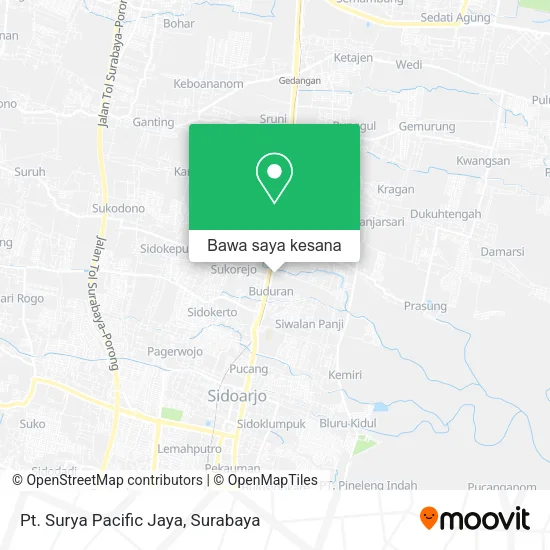Peta Pt. Surya Pacific Jaya