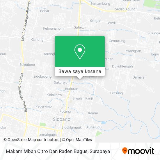 Peta Makam Mbah Citro Dan Raden Bagus