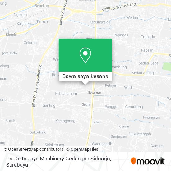 Peta Cv. Delta Jaya Machinery Gedangan Sidoarjo